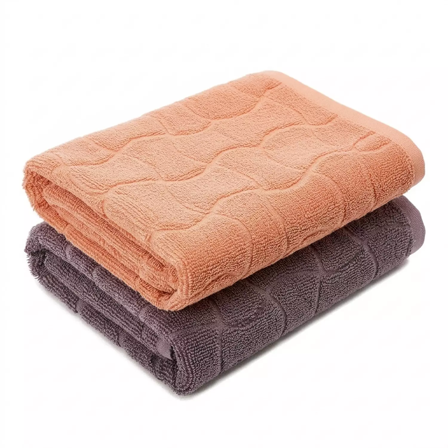 Towel set consisting of 2 towels 100% cotton Size 70 x 140 cm- Simon*Purple image