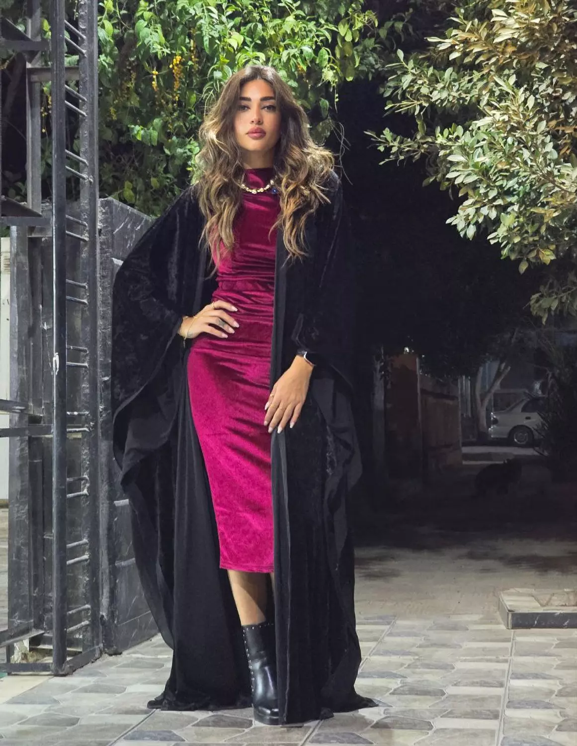 Black Suede Kaftan 4