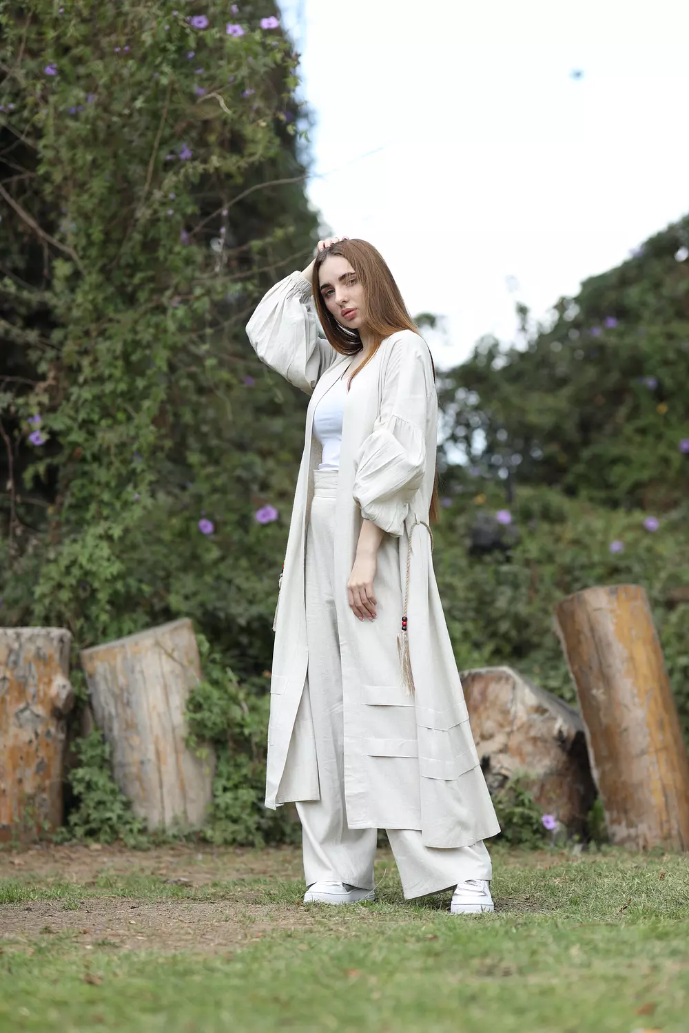  Off White Linen Special Cardigan hover image