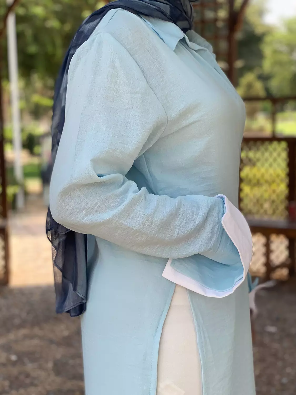 Flowy Shirt Baby Blue  10
