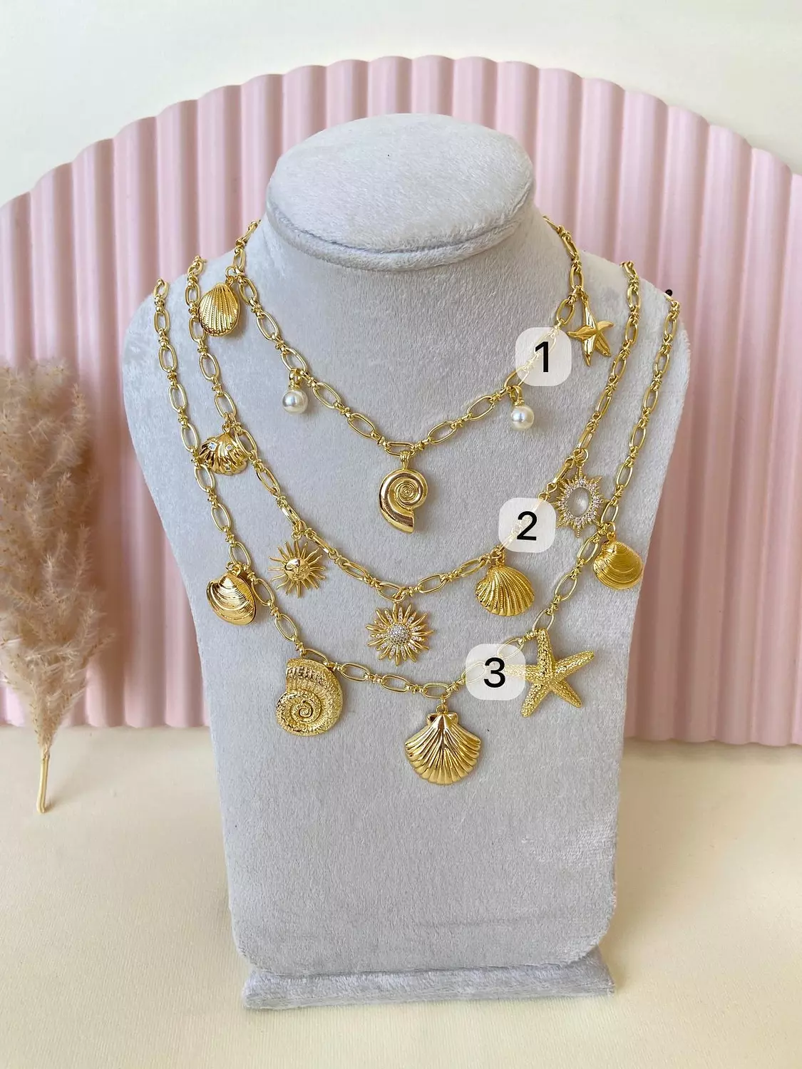 Sun & Sea trio necklaces  1