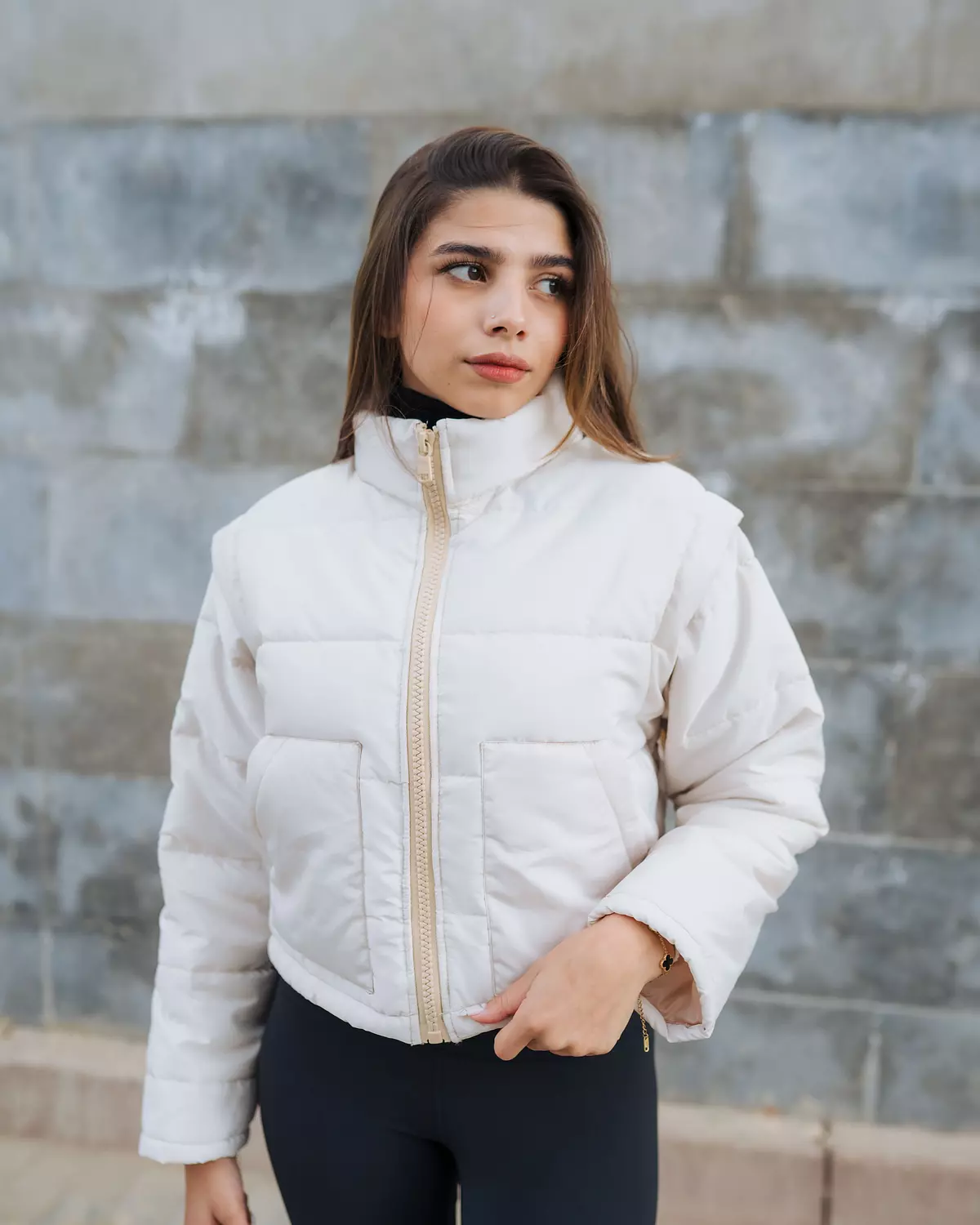 2in1 Jacket/vest - Creamy 4