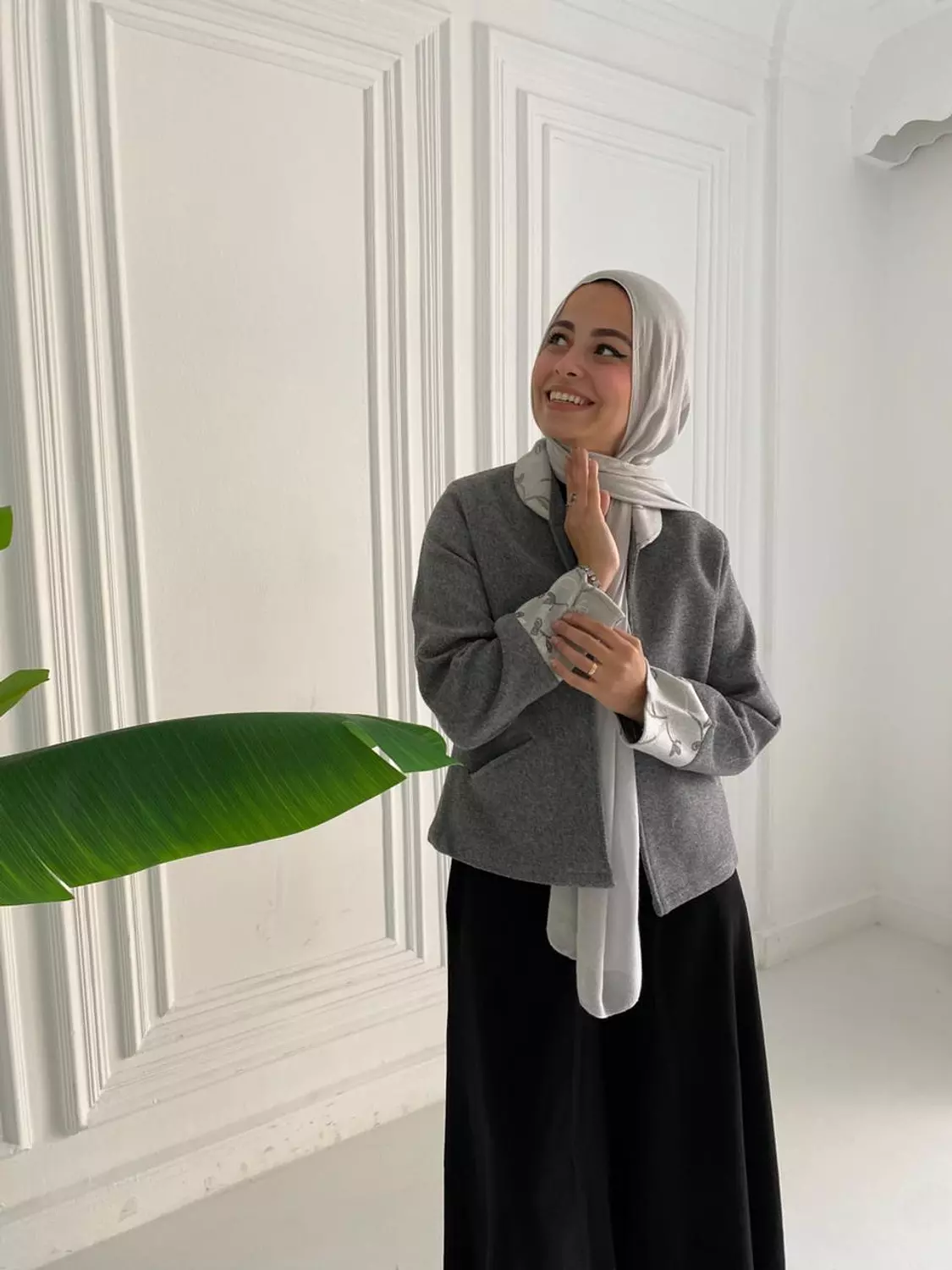 Blue Broadcloth cropped Jacket 5