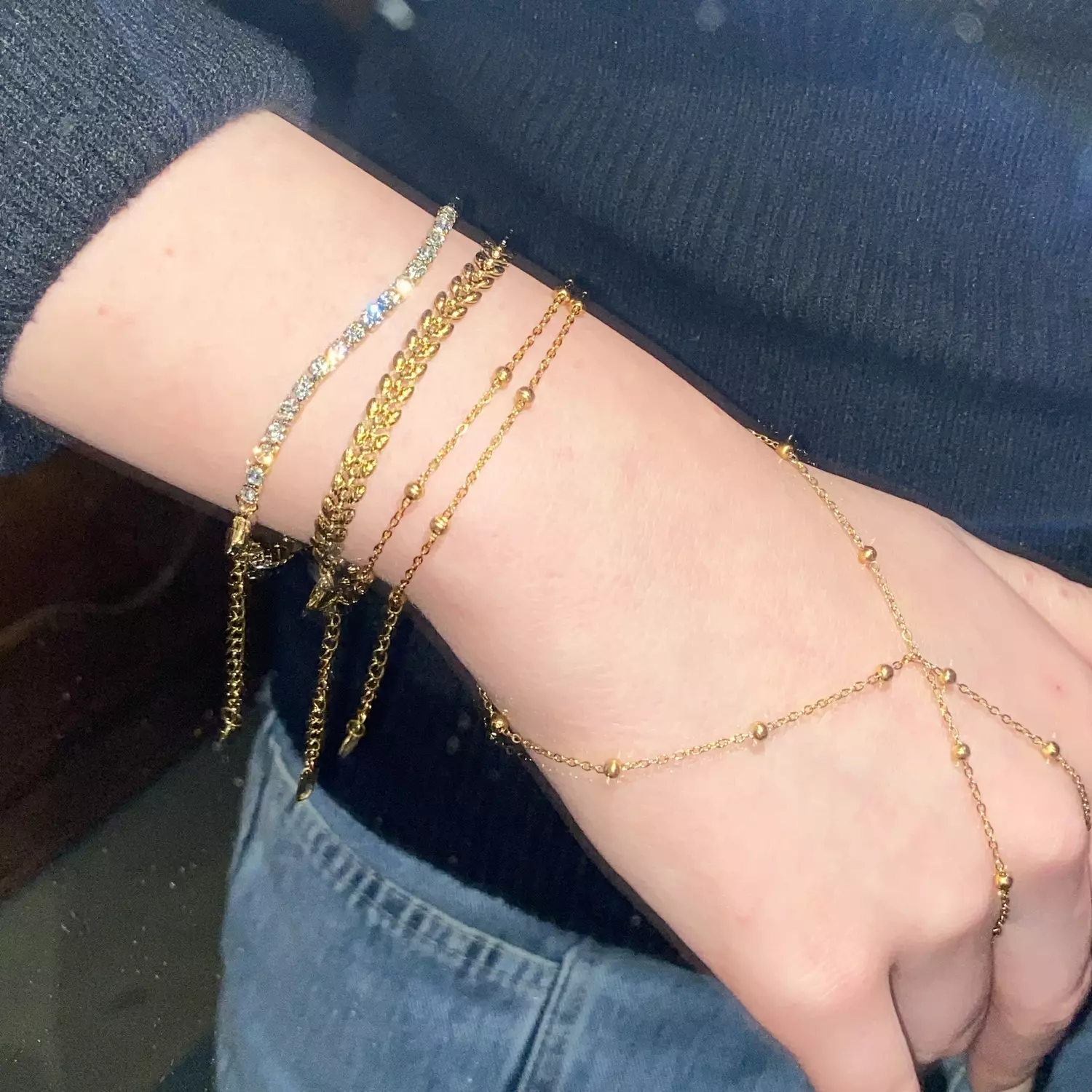 Crystal stainless steel bracelet  2