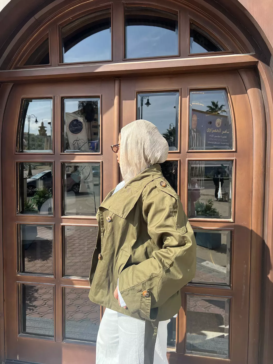 high neck cropped trench  19