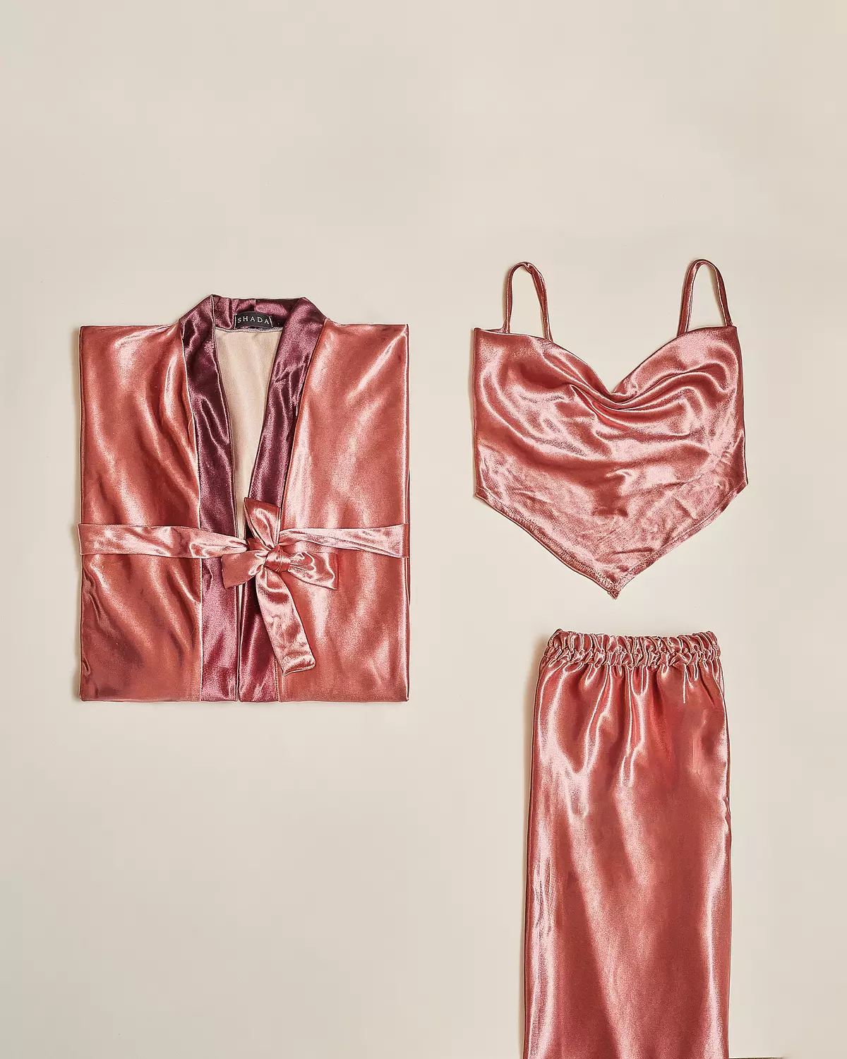 Velvet PJ Set With Long Robe  image