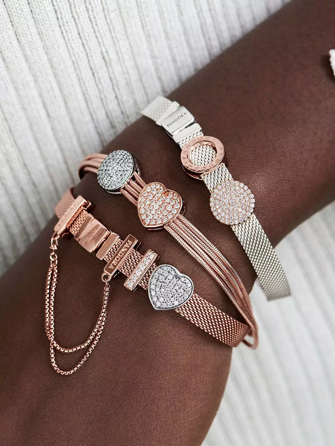 Pandora Reflexions™ Mesh Bracelet Sterling silver 3