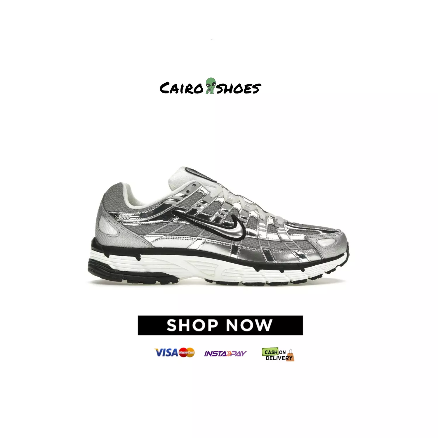 Nike P-6000 - Metallic Silver  image