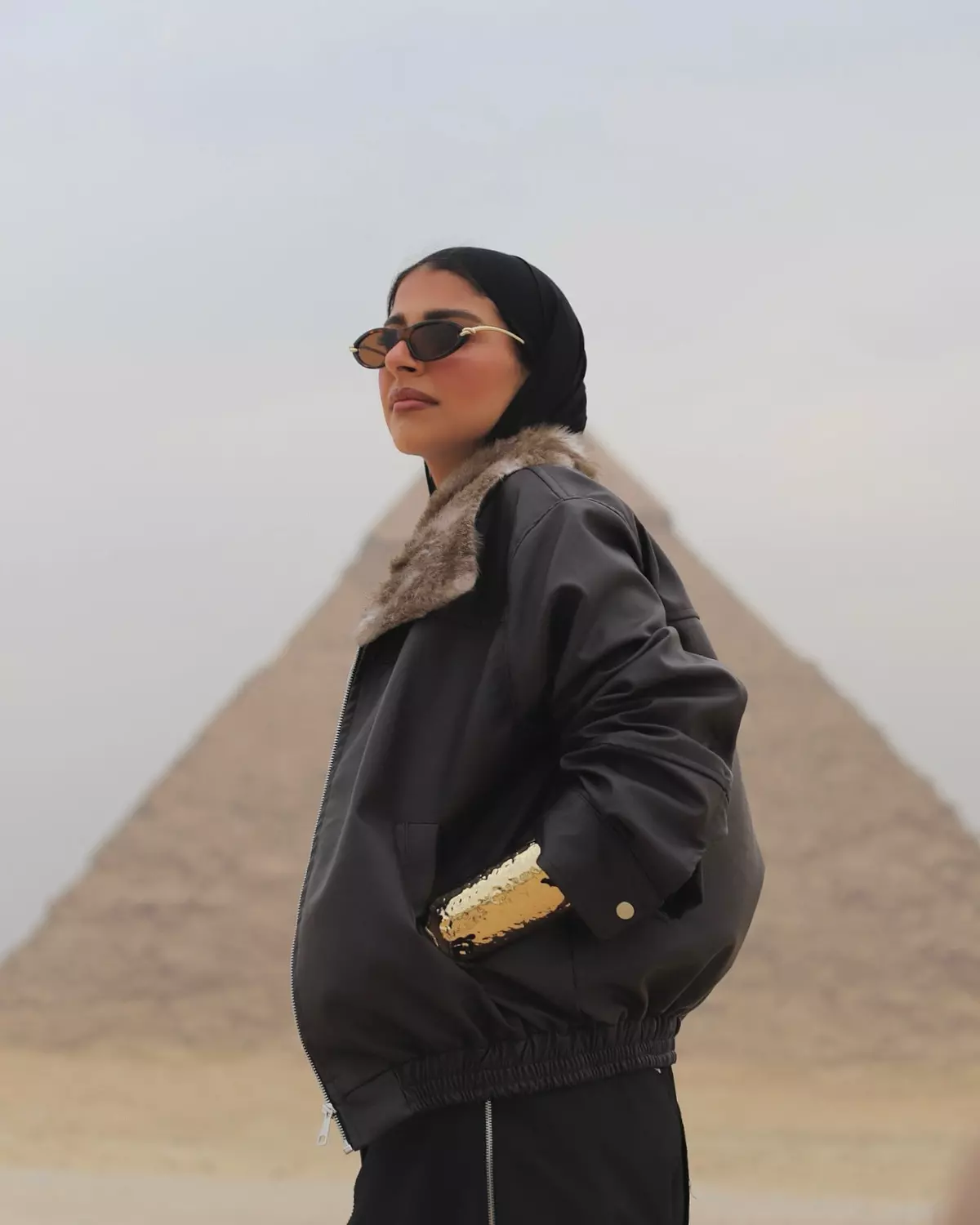 Chocolate Fur bomber jacket  4