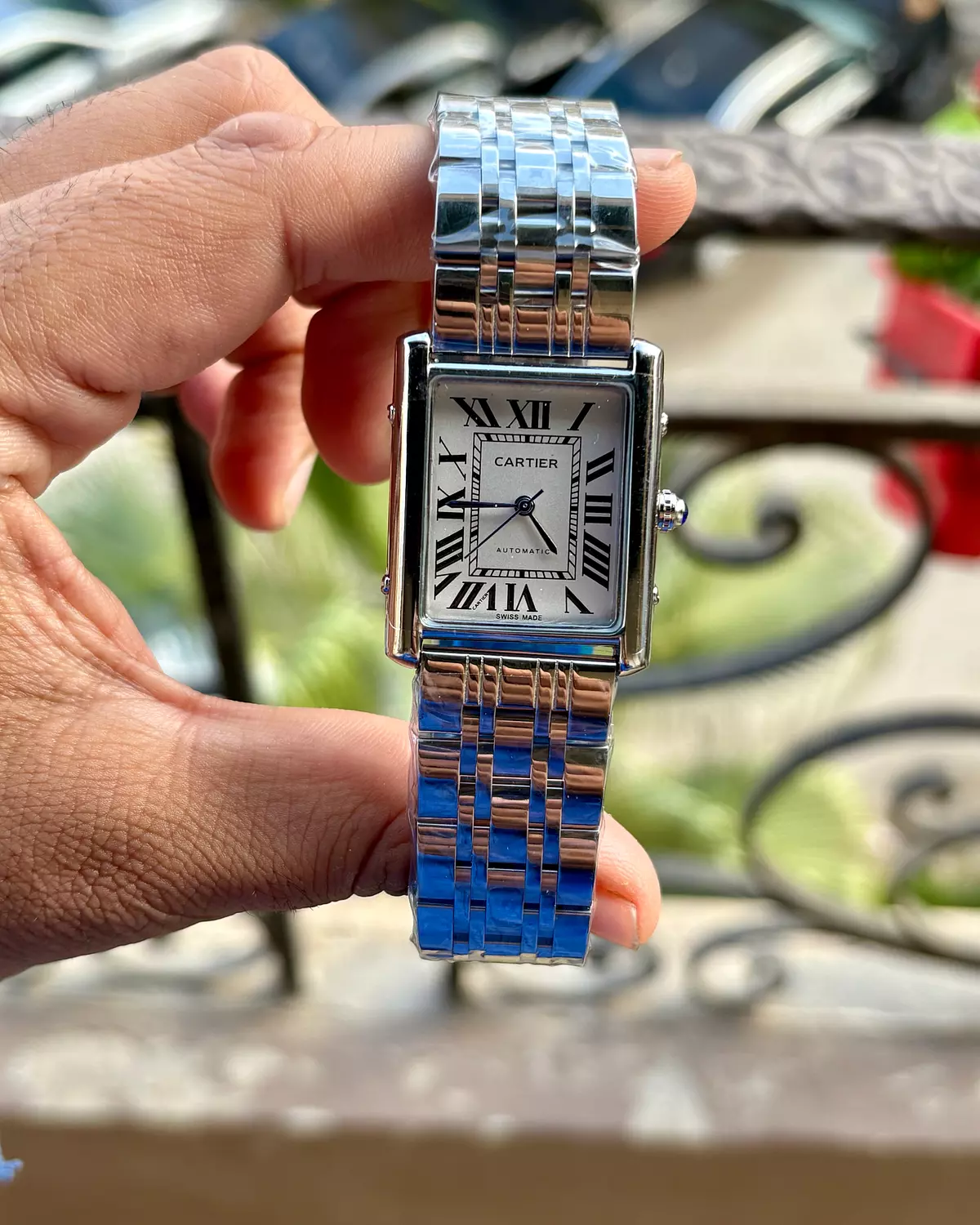 Cartier tank steel 5