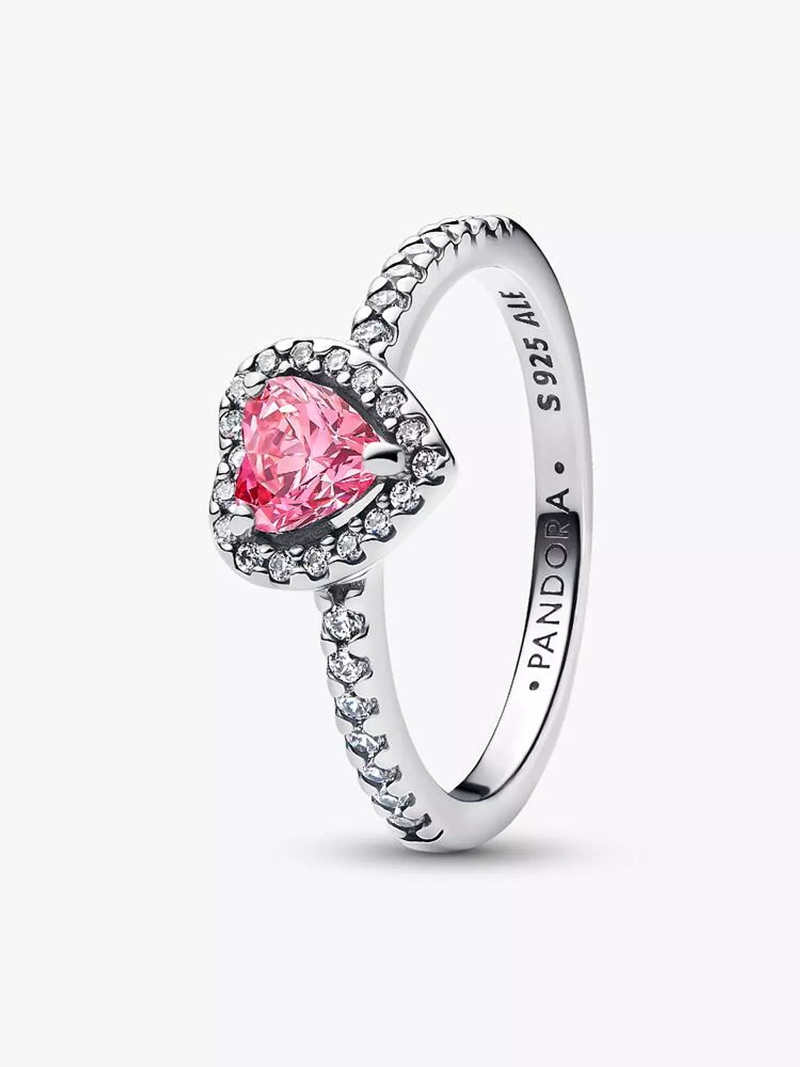 Elevated Pink Heart Ring image