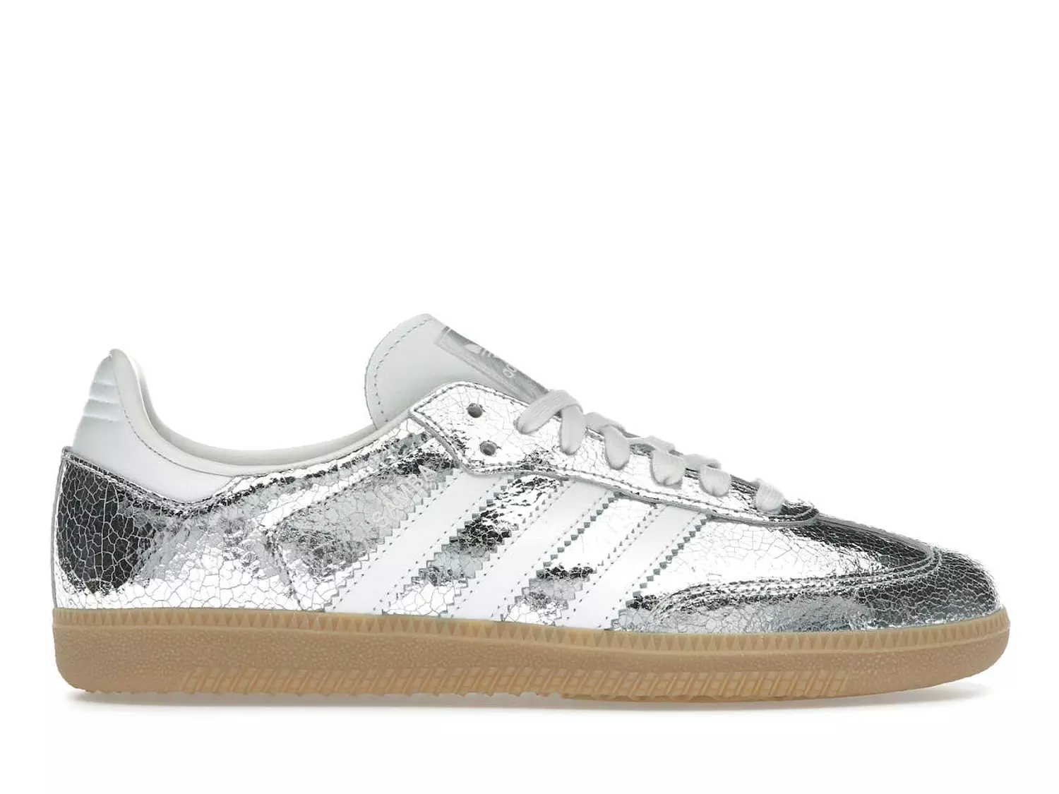 adidas Samba OG Silver Metallic Cracked Leather  image