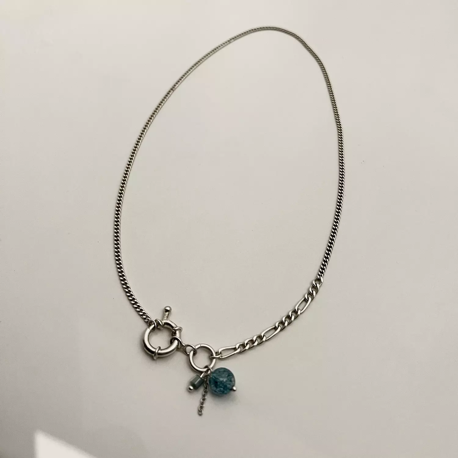 Blue quartz necklace  image