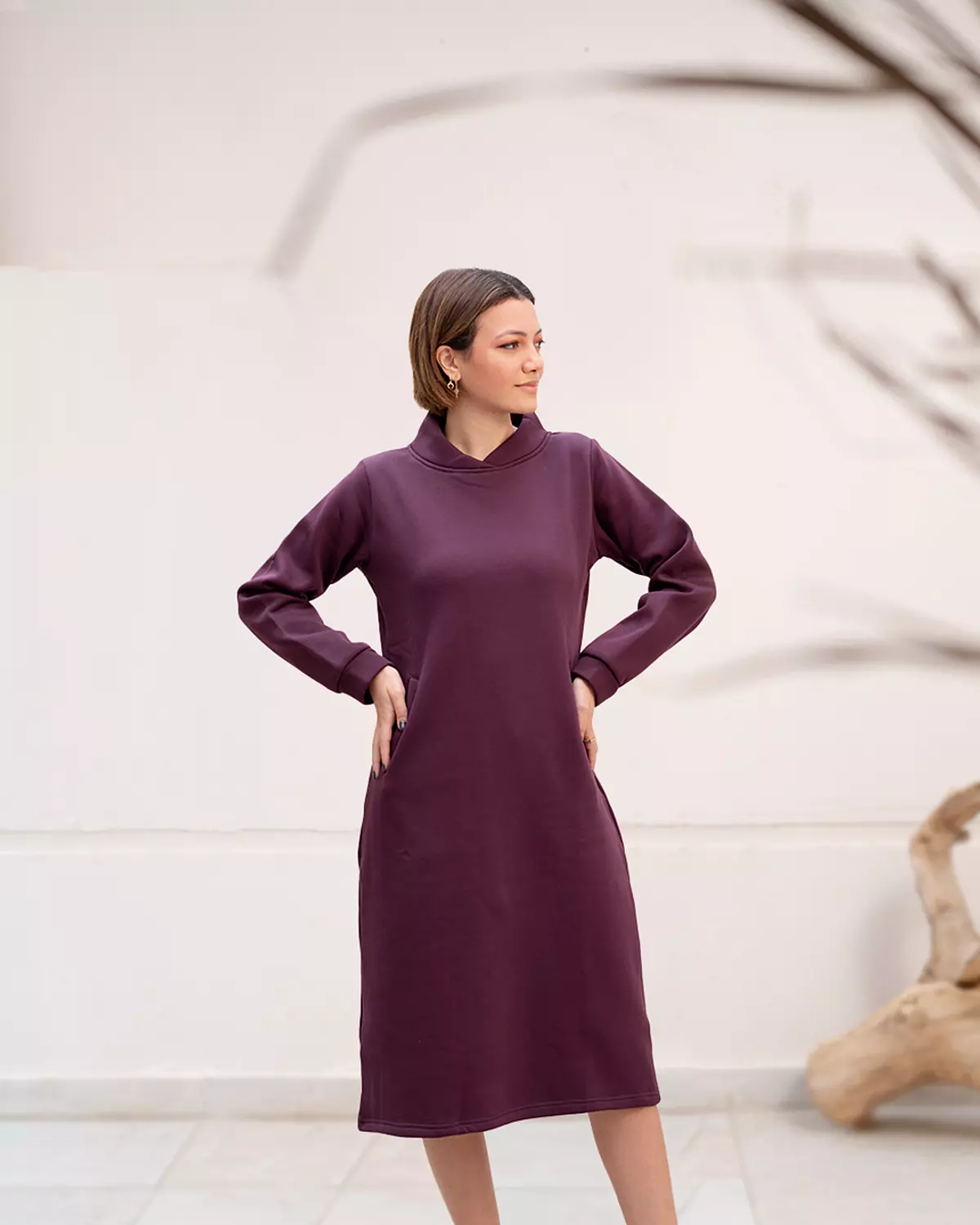 Black Melton Dress 11