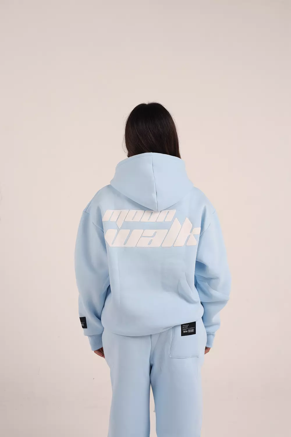 Baby Blue Hoodie. hover image