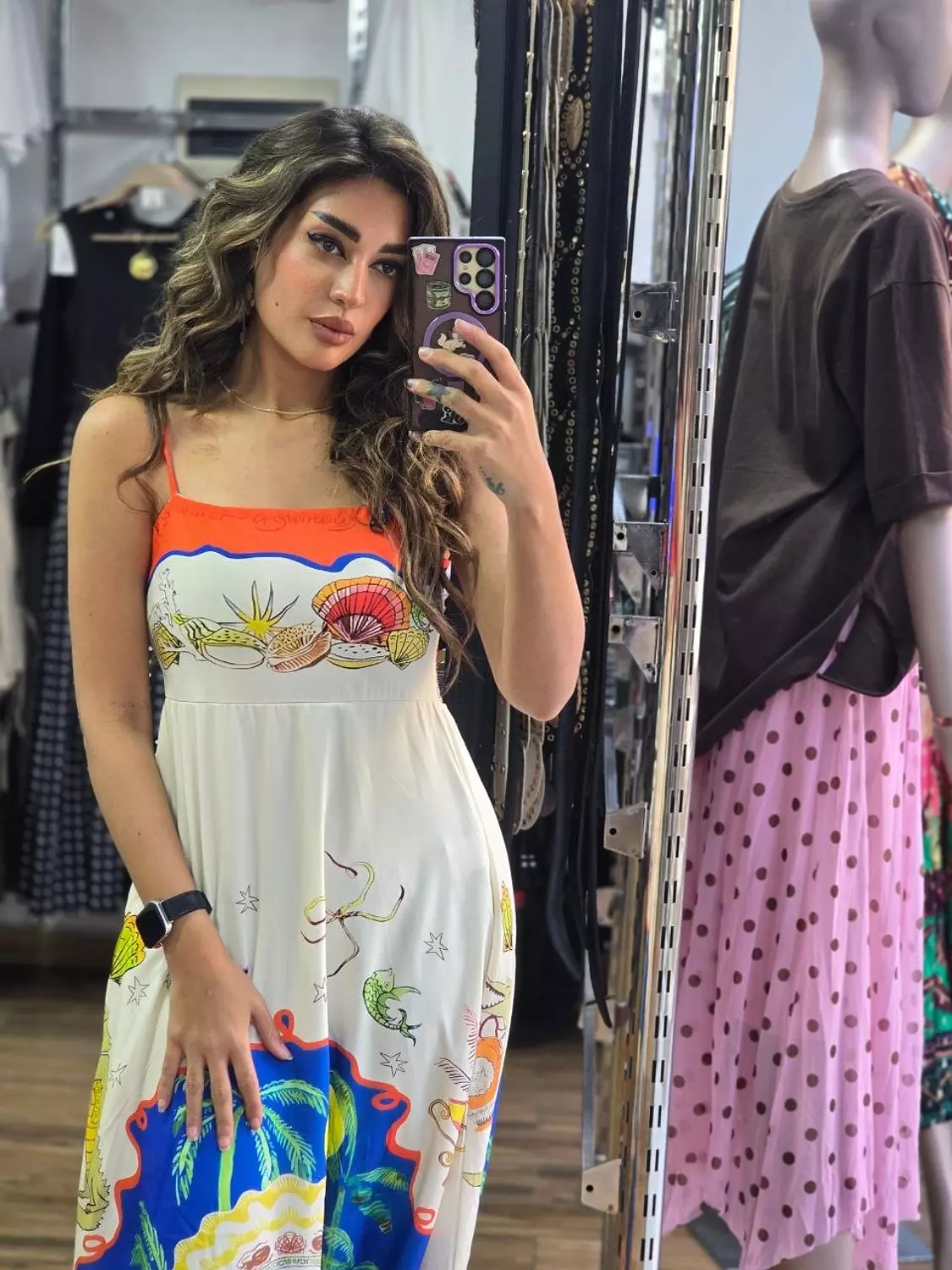 Orange maxi Alemais dress hover image