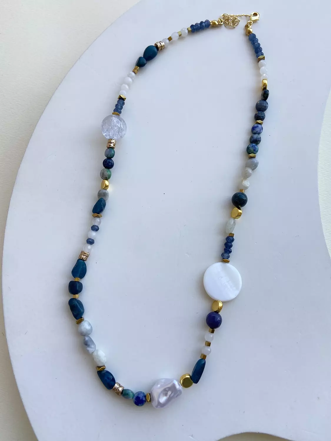 Navy blue necklace  image
