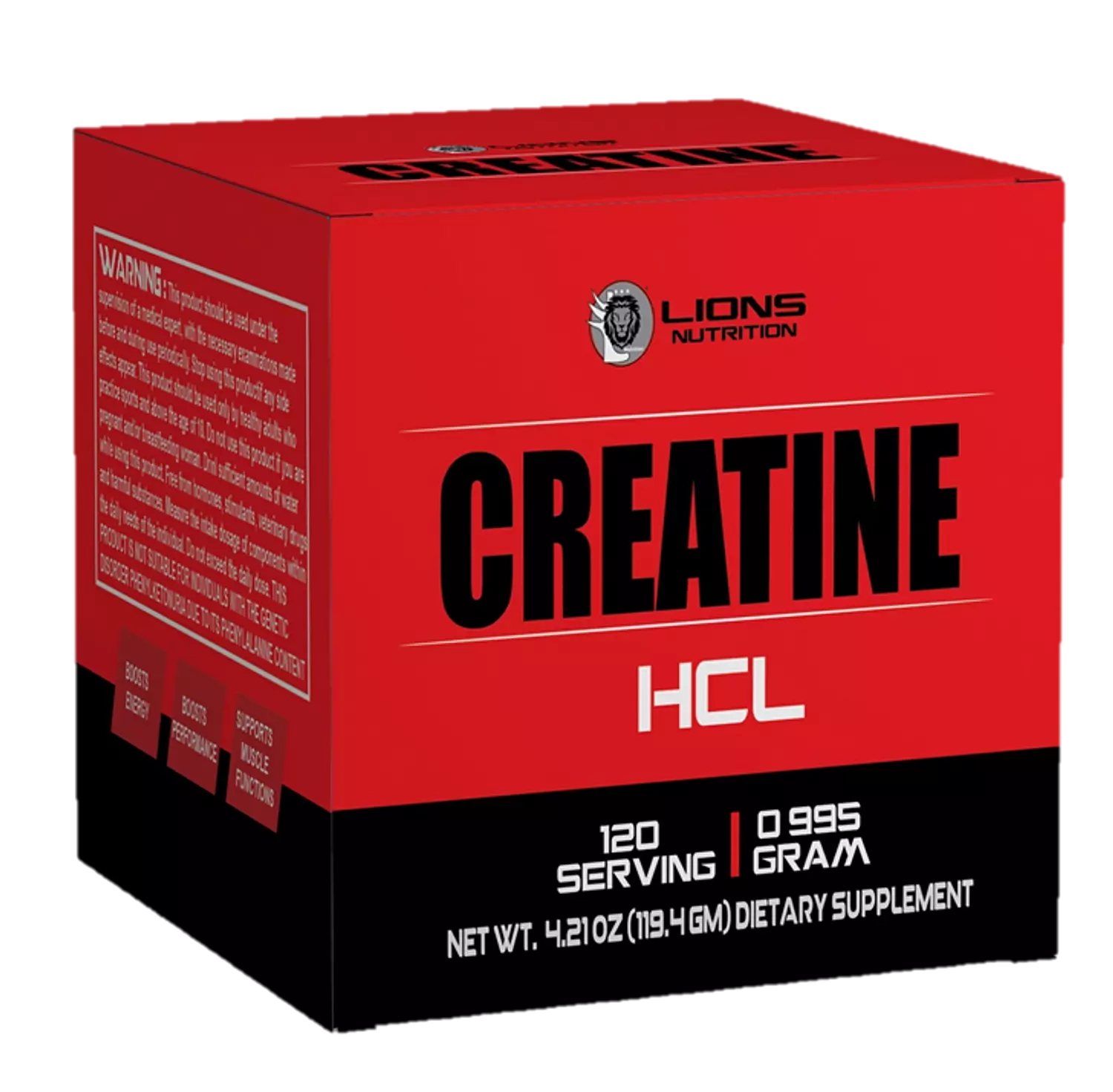 Lions Creatine Hcl - 120serv image