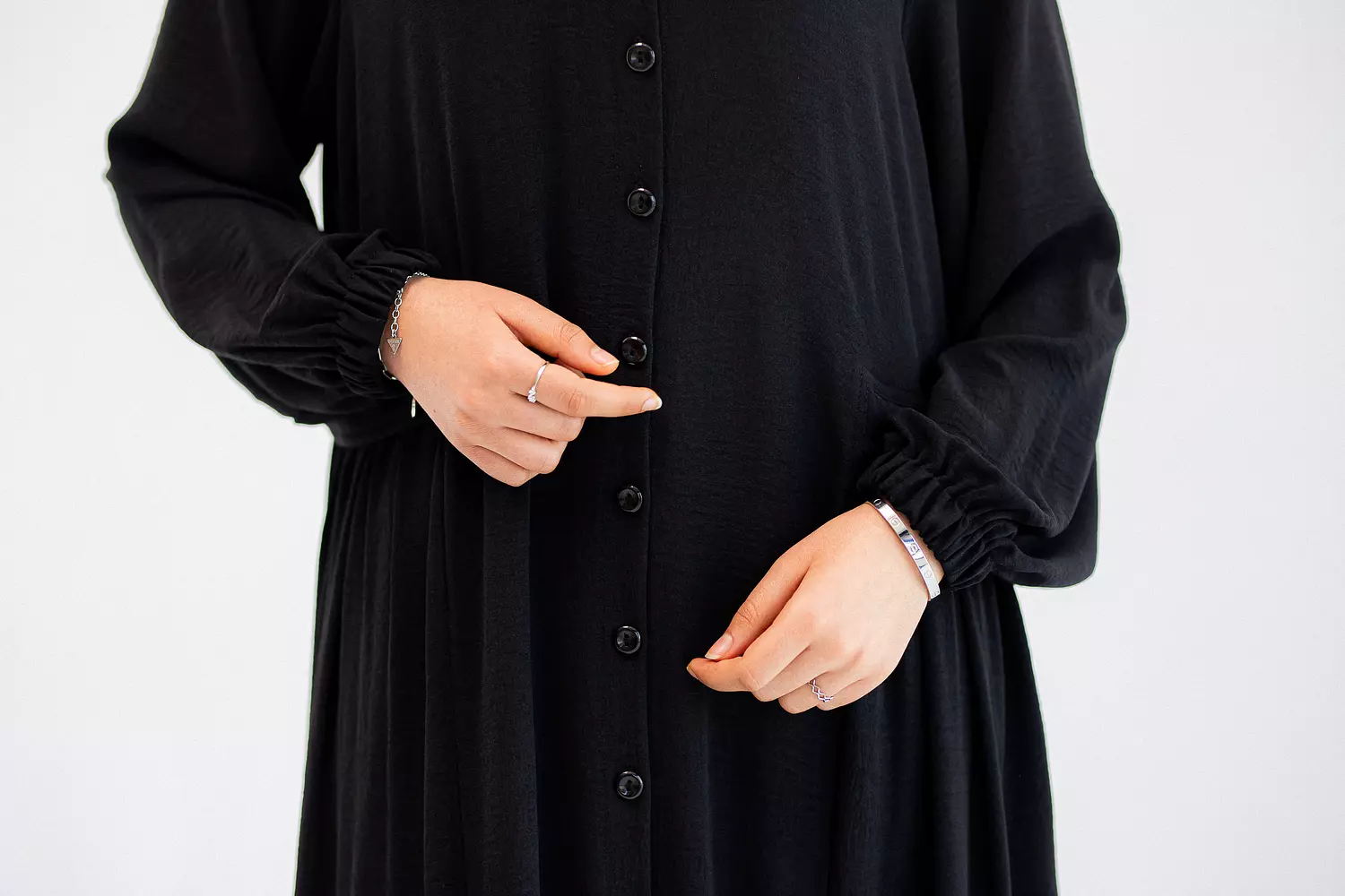 Black loose Dress 2