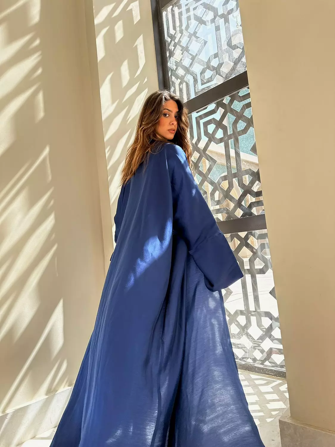 Navy Shimmer Kaftan image
