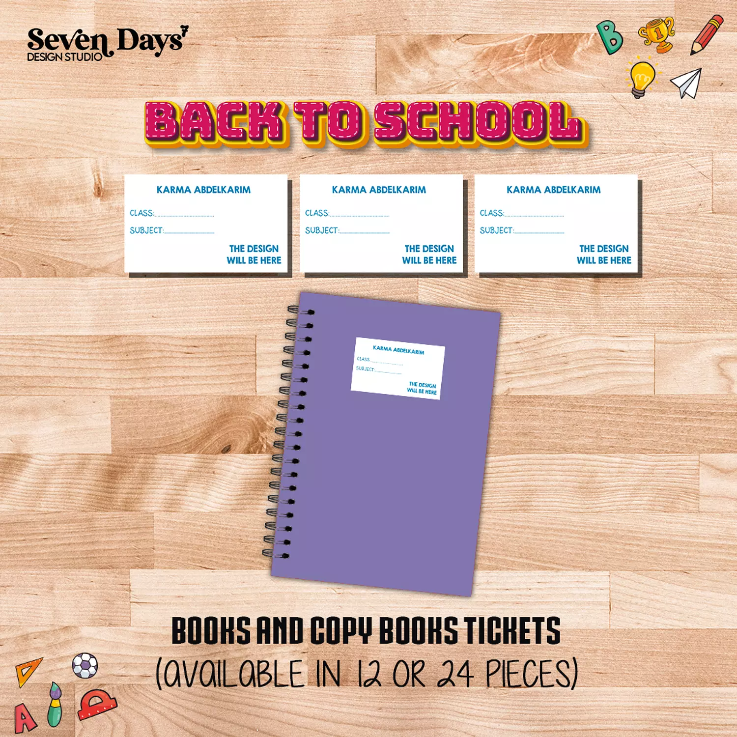 Marvel School Labels 6