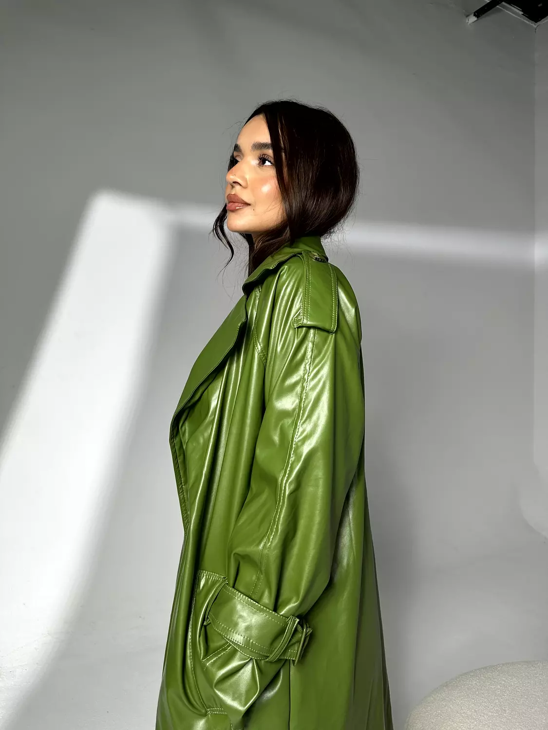 Avocado Leather coat 6