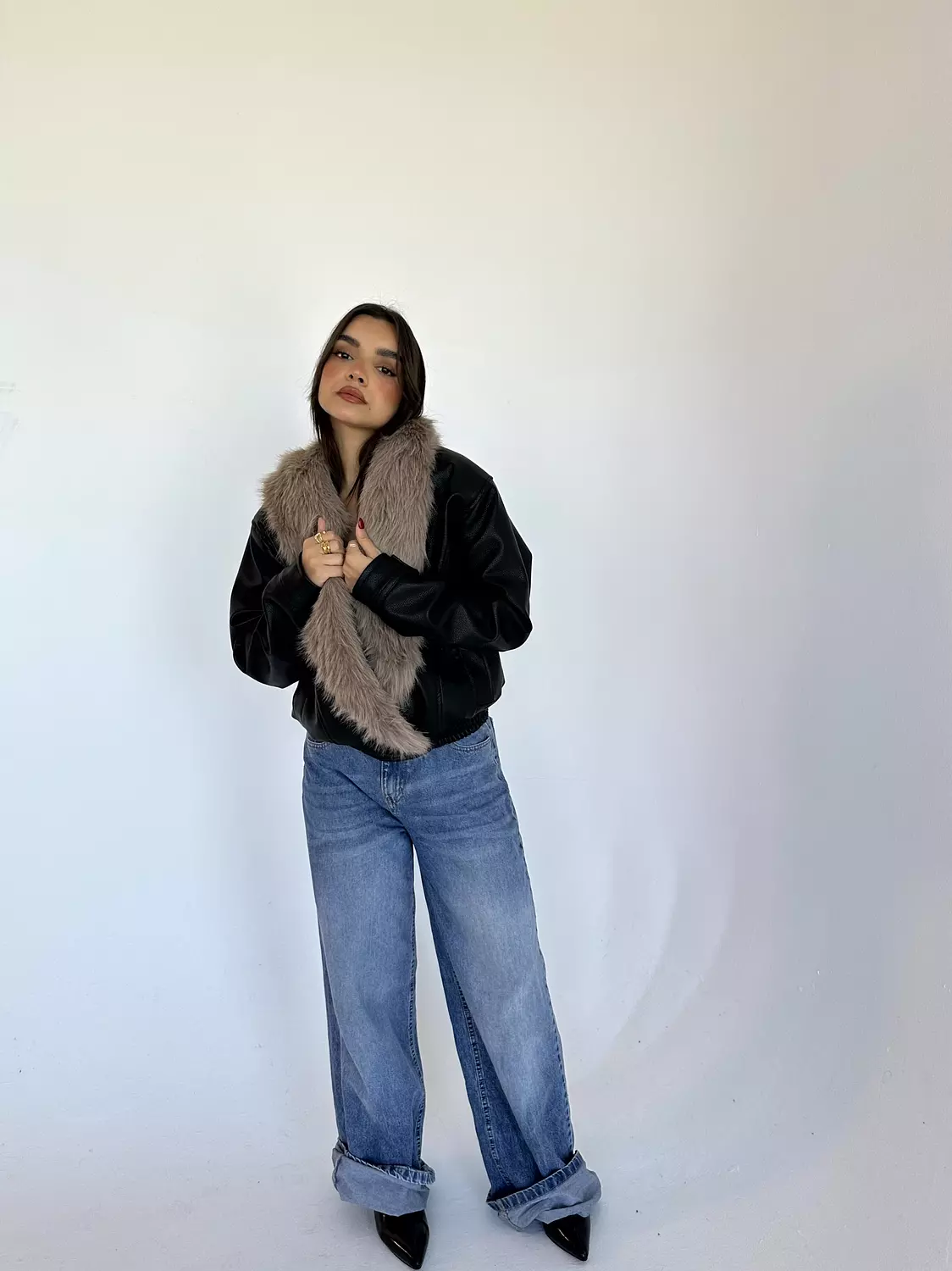 Faux Leather Jacket 2