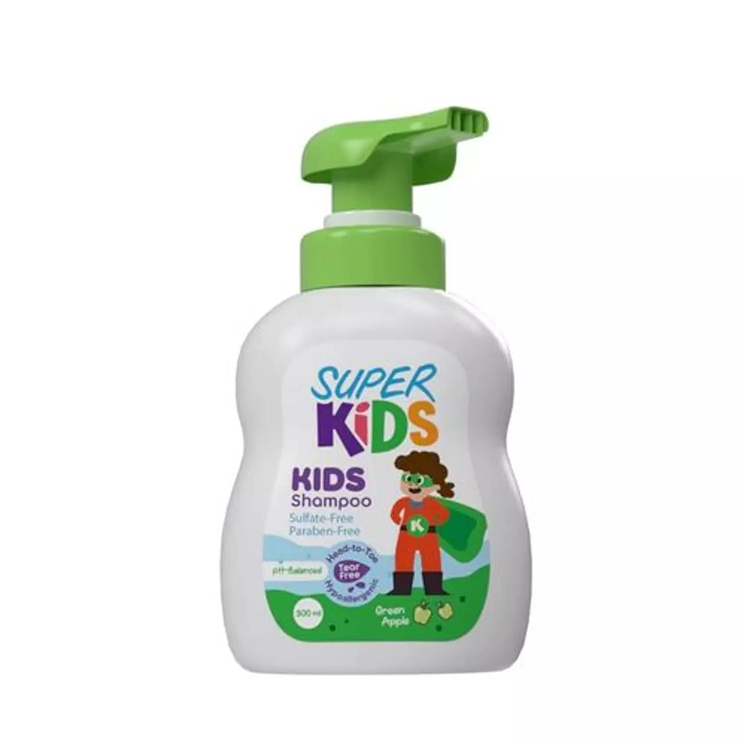 SUPERKIDS KIDS SHAMPOO GREEN APPLE 300 ML image