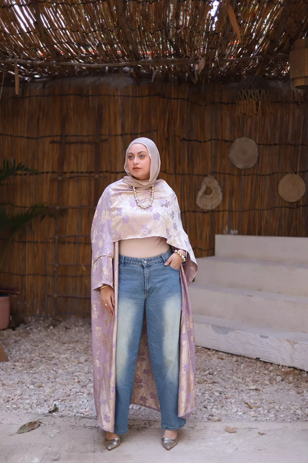 Lavander & gold Jacquard    2