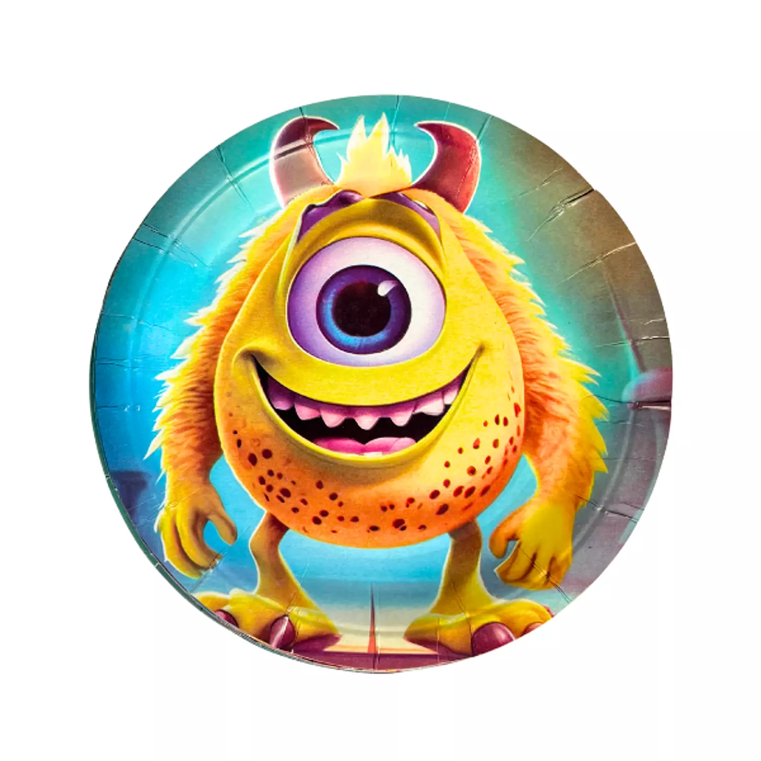 Yellow Monster Paper Plates  image