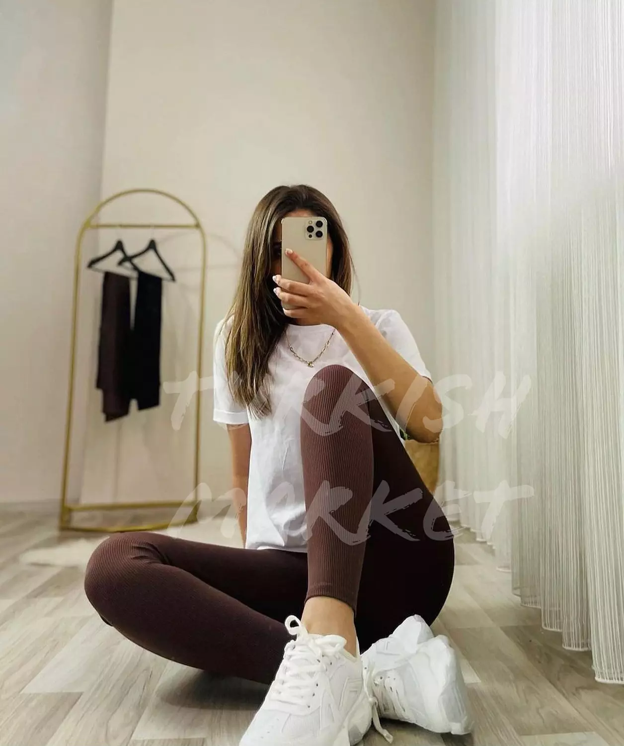 Cotton Ribbed Summer Leggings  2