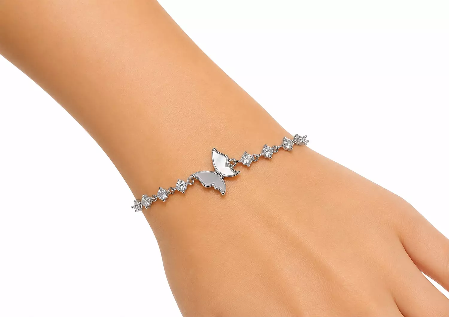 Silver Bracelet Butterfly image