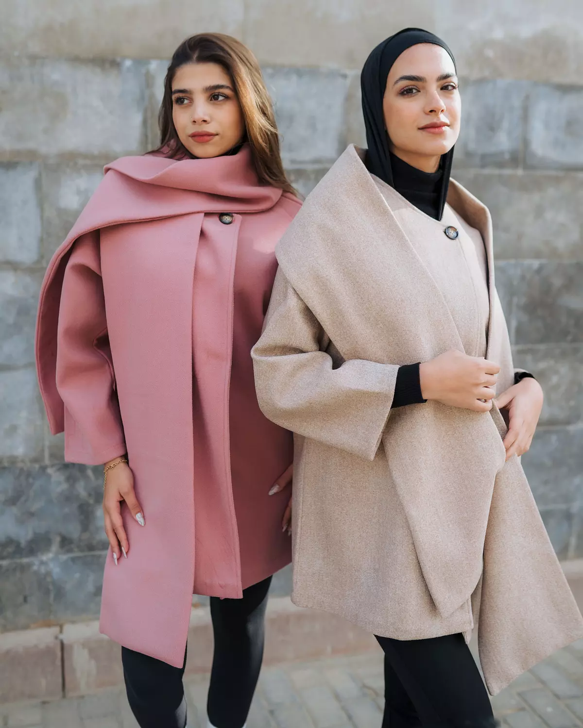 Wool scarf Jacket - pink 1