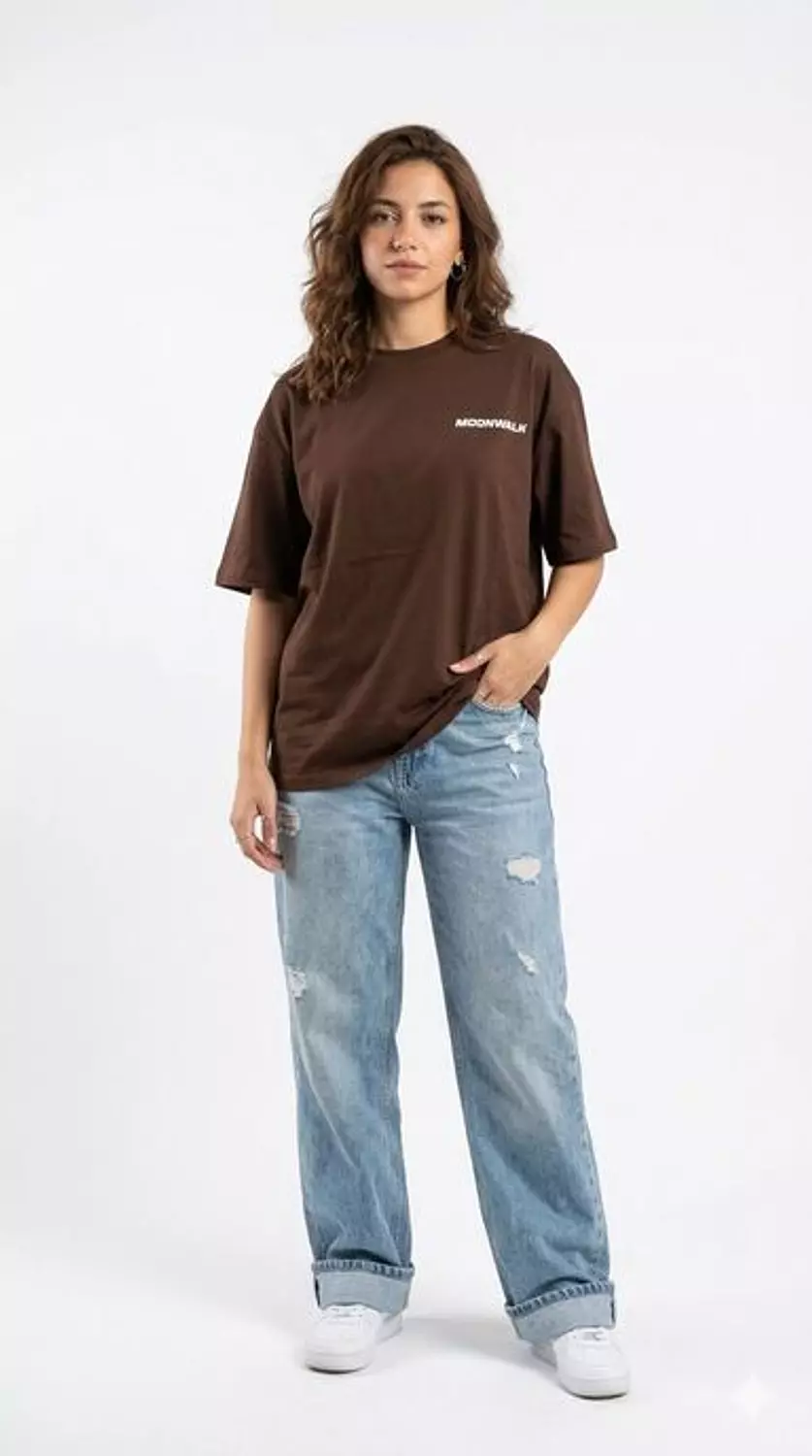 102 BROWN PIXEL T-SHIRT image