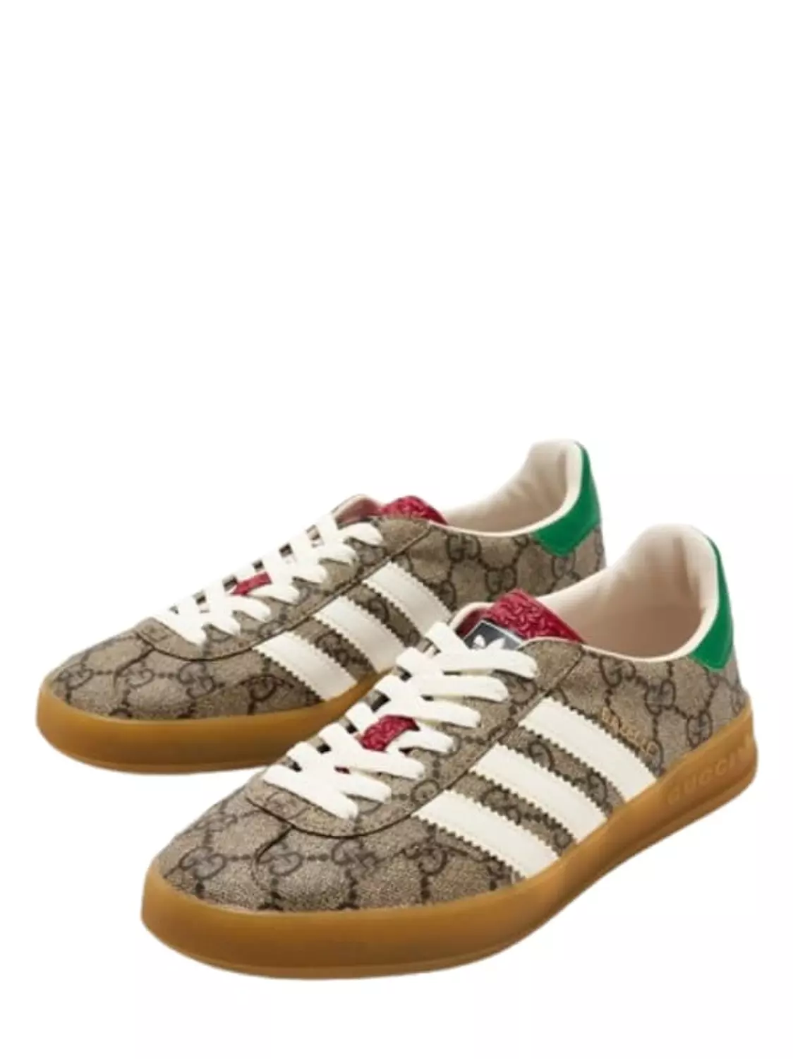 Adidas x Gucci Gazelle Beige GG monogram 1