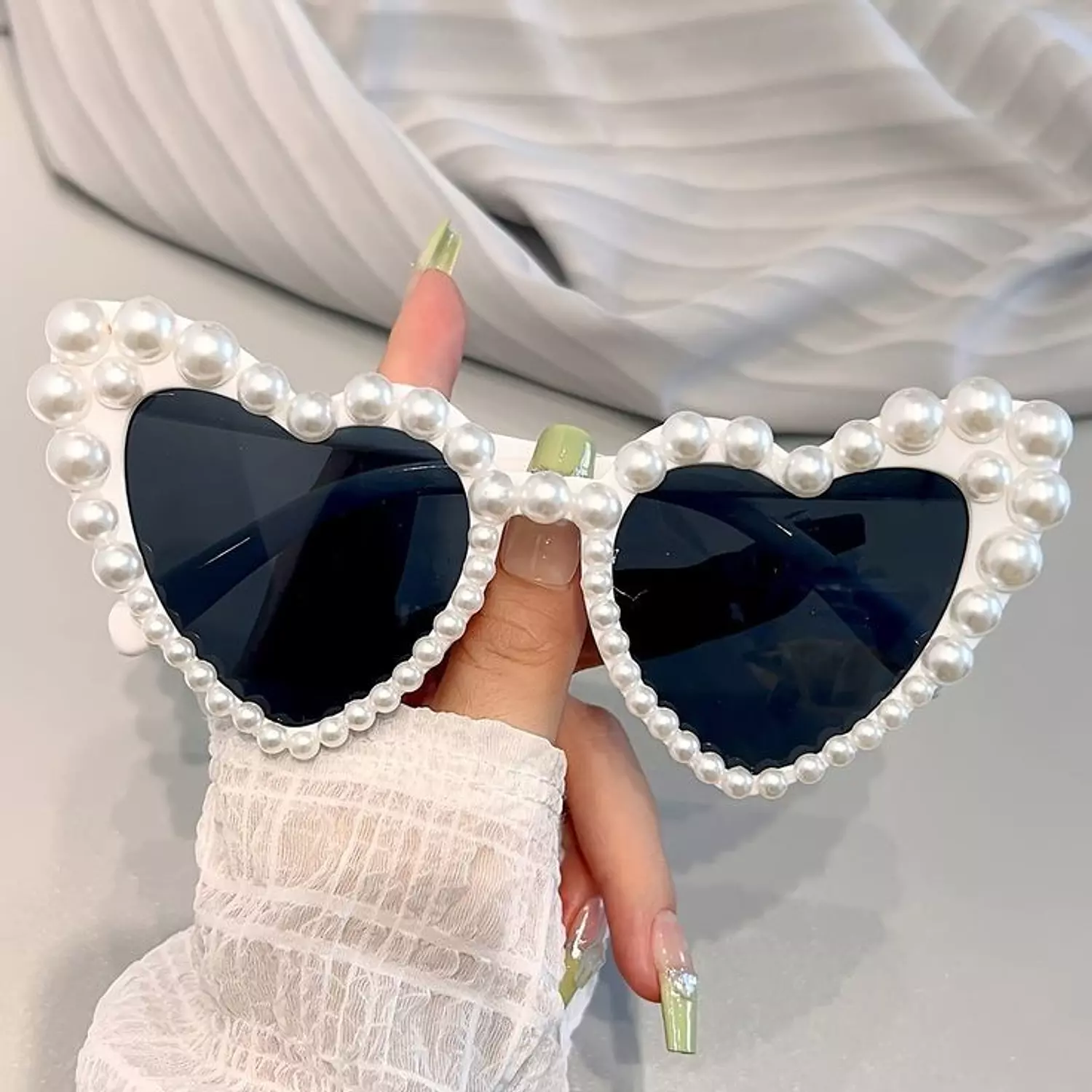 Pearl heart sunglasses 2 1