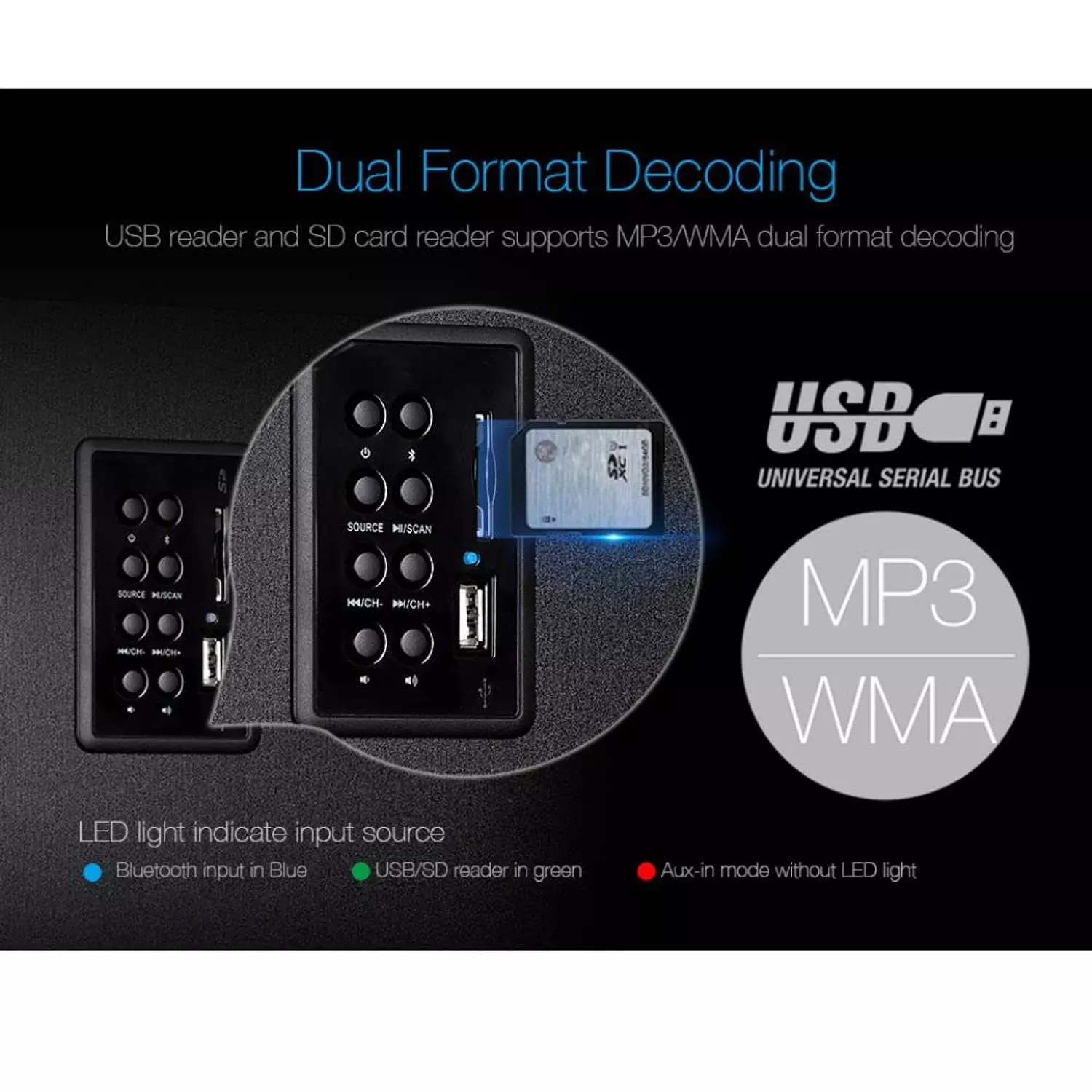 F&D F550X Home Theater, 2.1, Bluetooth, NFC, LED, Remote 8