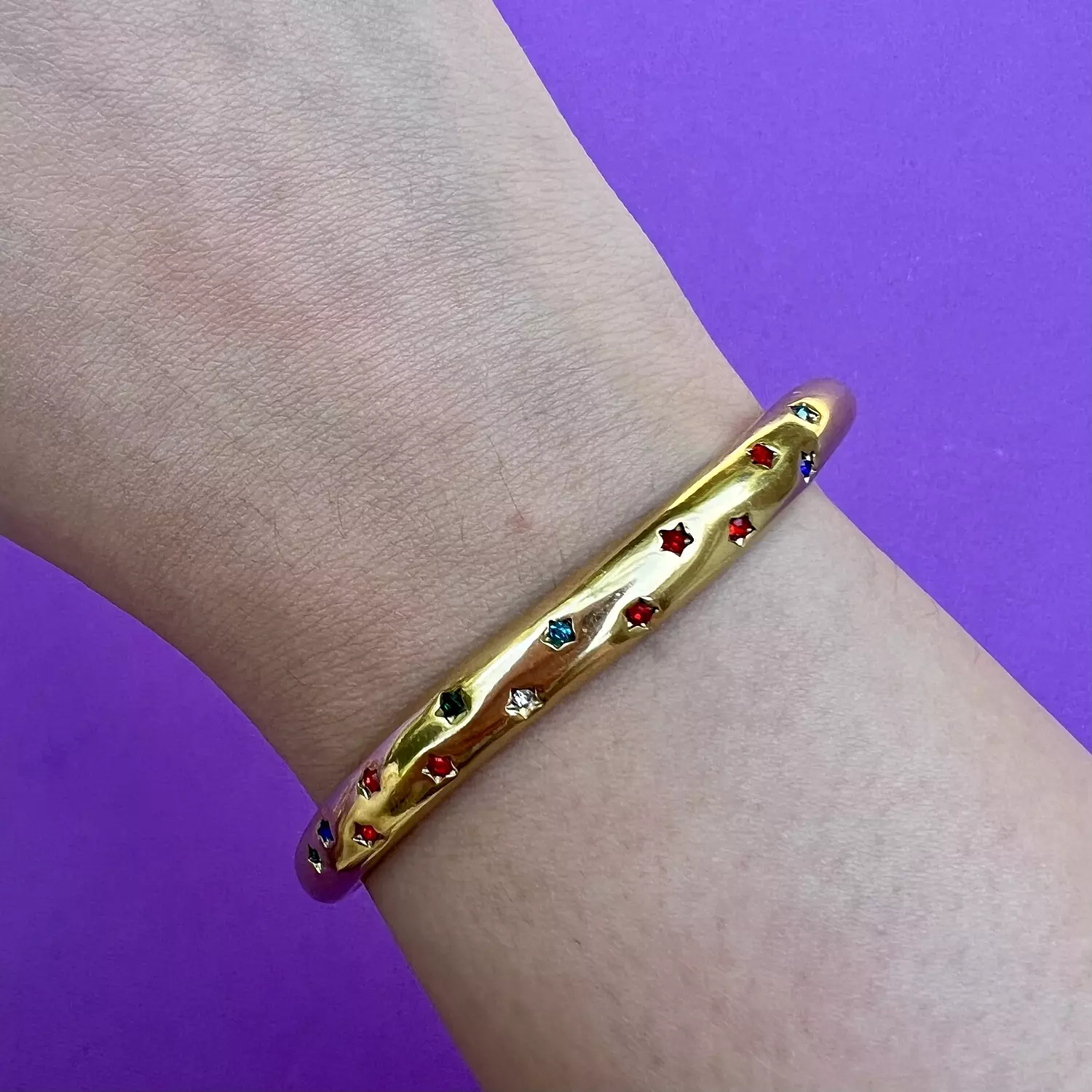 Colourful Star Studded Bangle  hover image