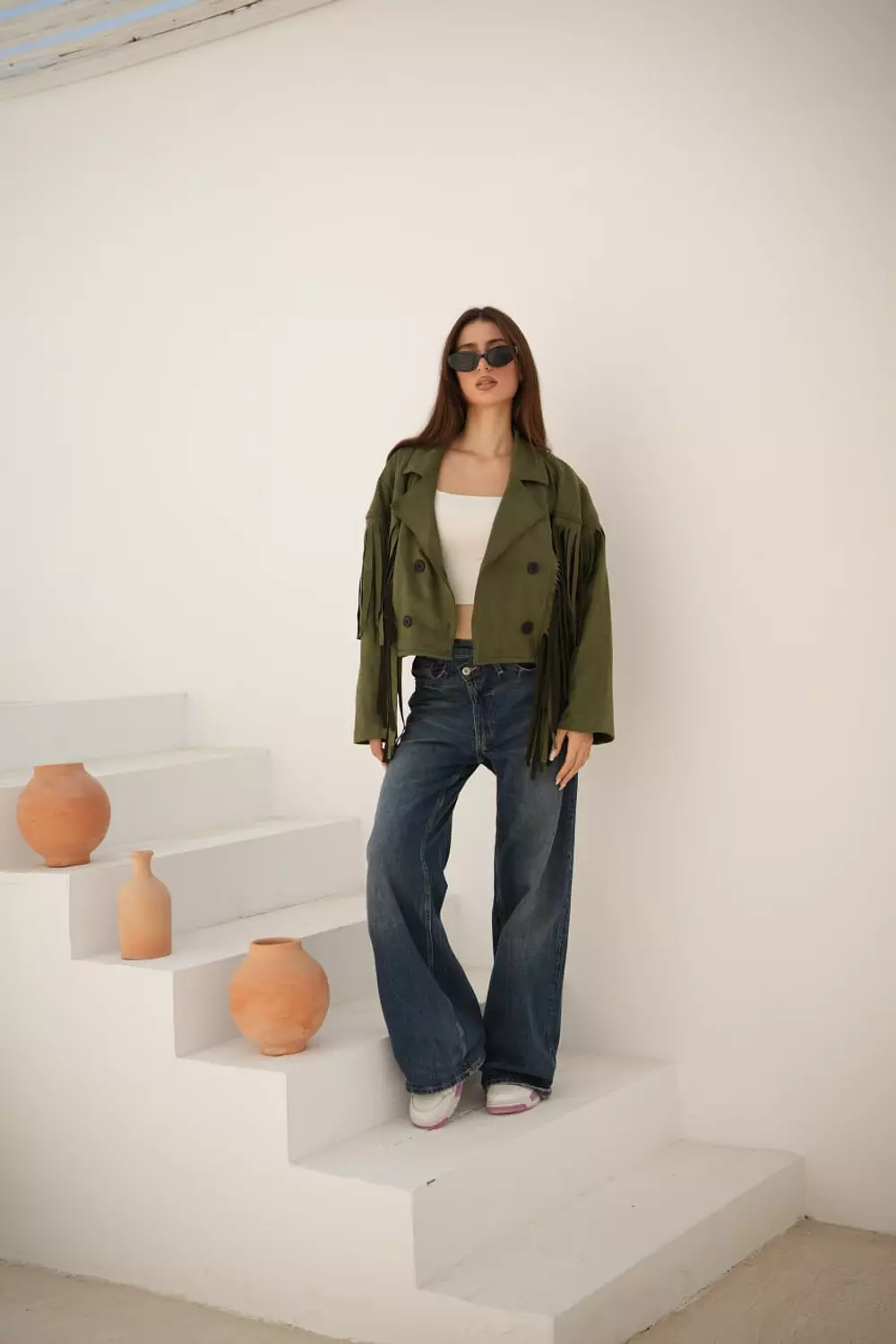 Fringes Suede Blazer  2