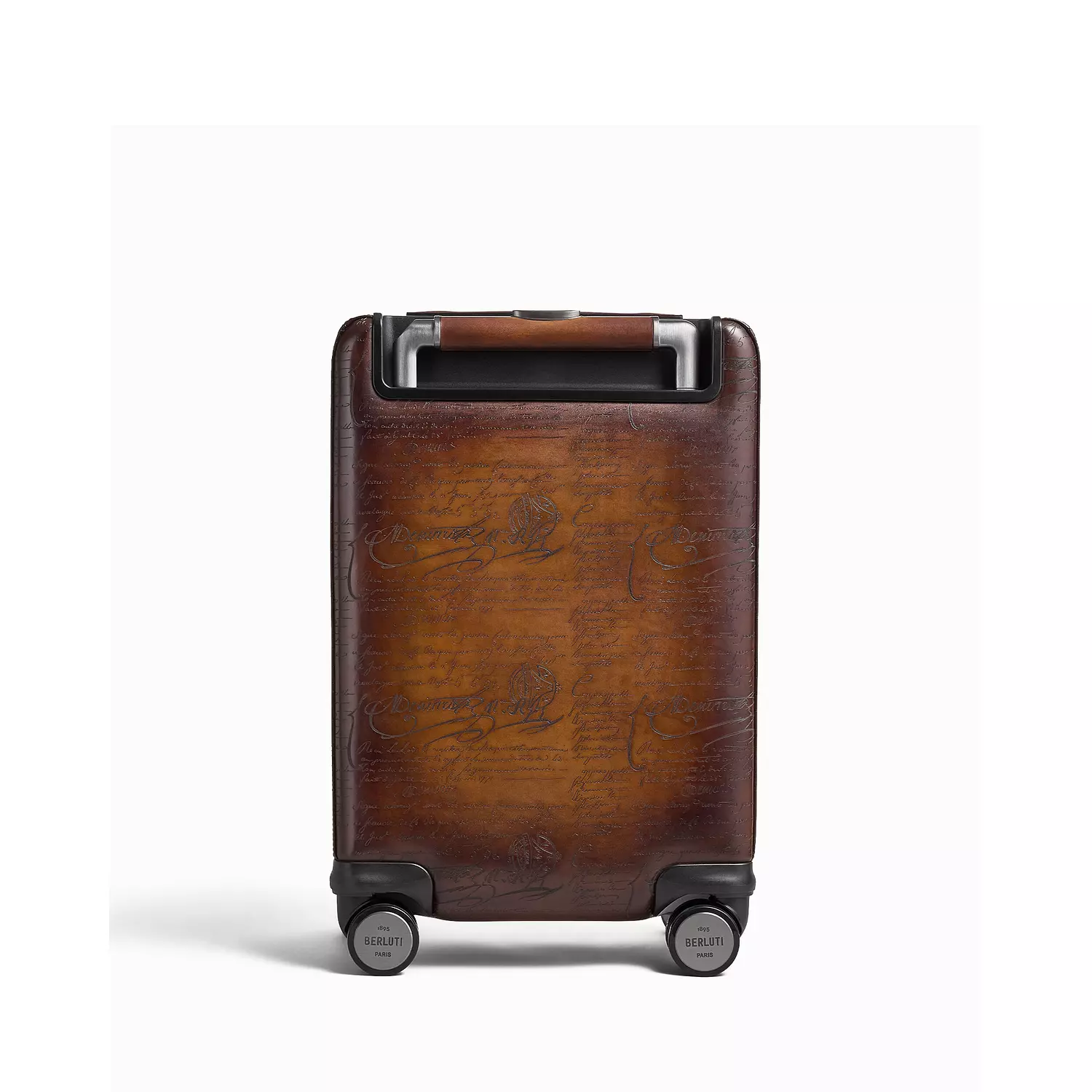 Berluti Formula 1005 Scritto Venezia leather rolling suitcase.  2