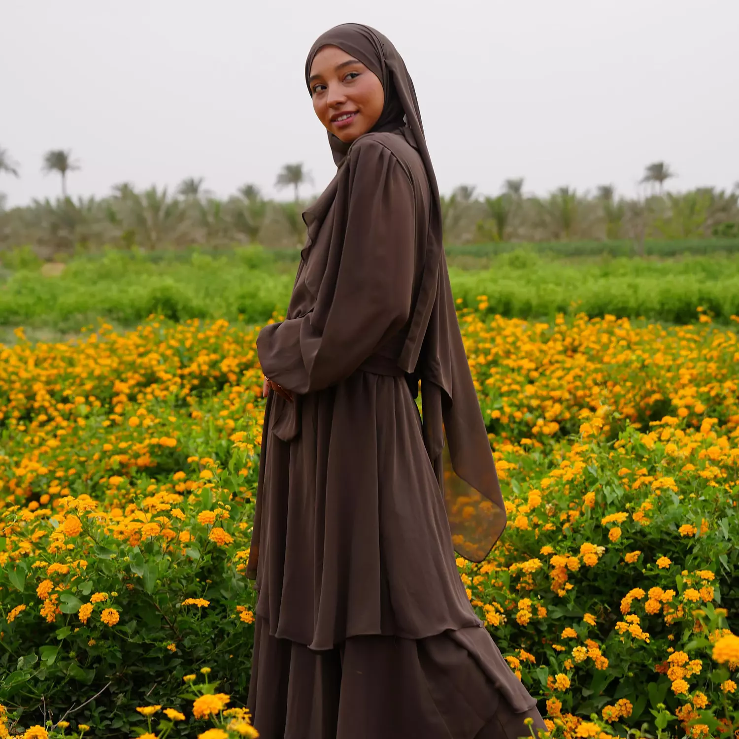 SERA RUFFLE DRESS  image