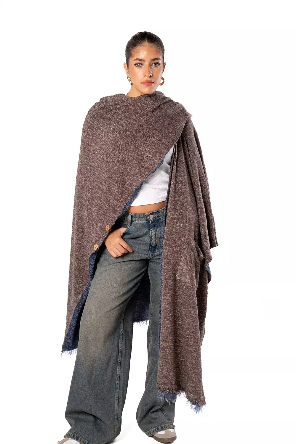 Haven Double Face Poncho 9