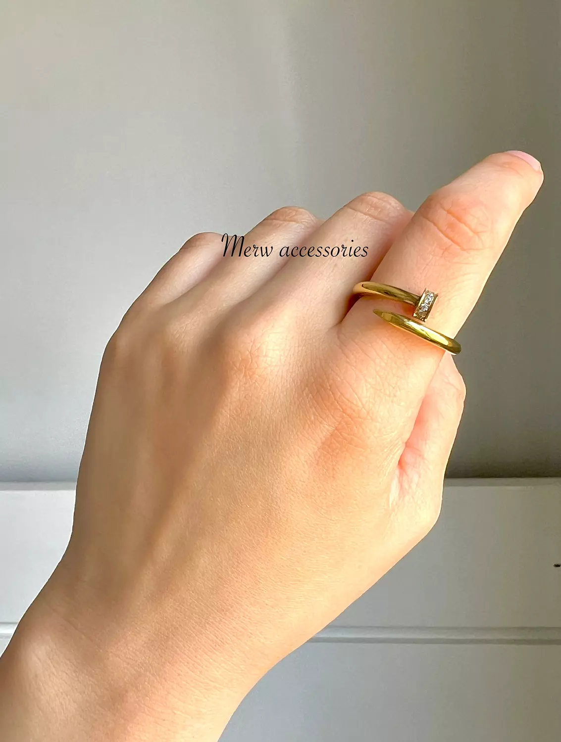 Crystal nail ring image