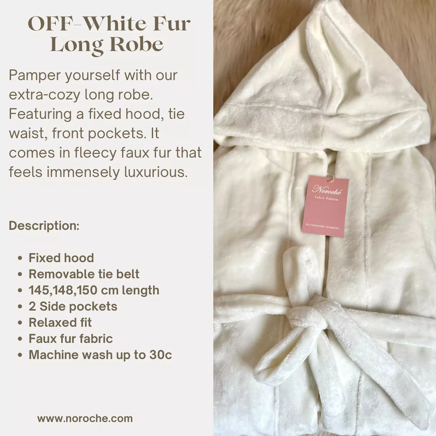 Off-White Fur Long Robe 4
