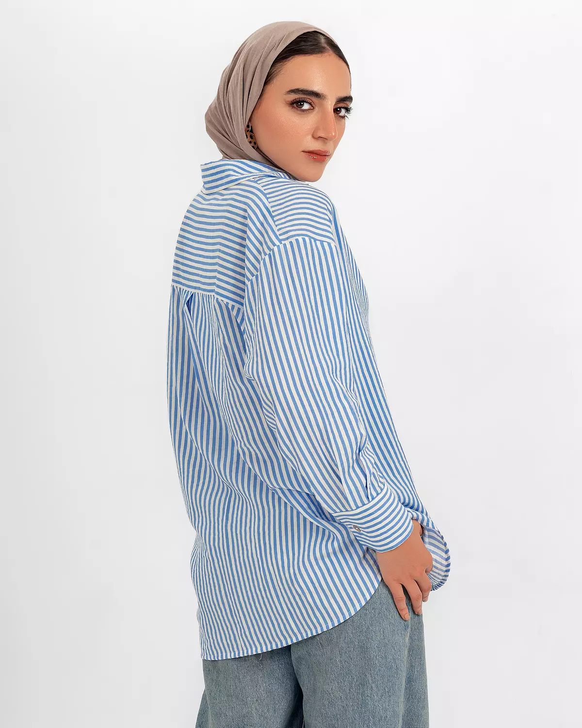 Beige Patch Shirt 2