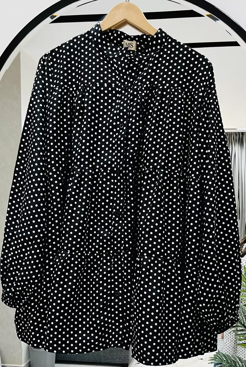 Ruffled Polka Dots Blouse 🖤 15