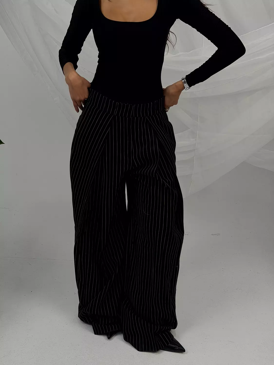 Stripped Tailored Pants 3