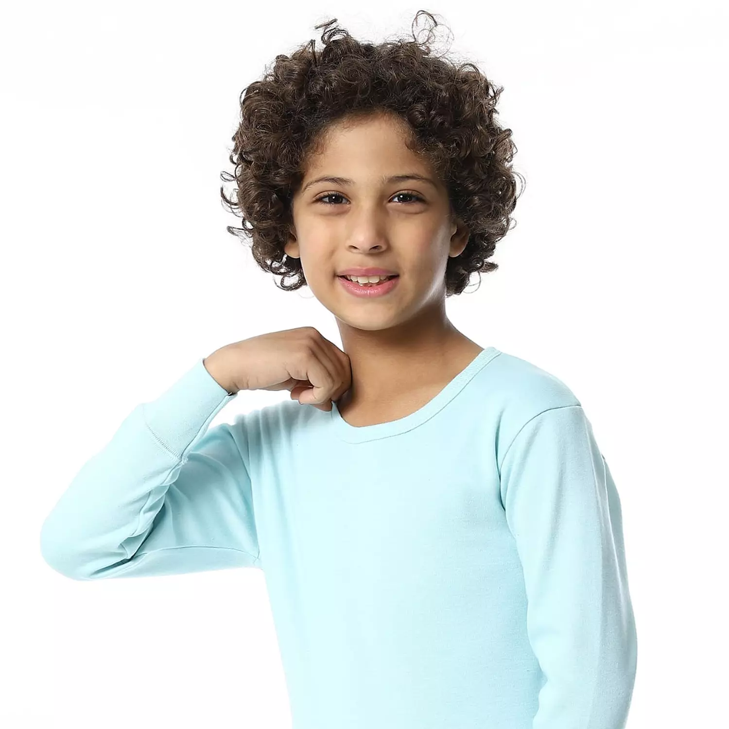  طقم تدفئة أطفالي بوبره داخليه - 9051- لبني - 1 2