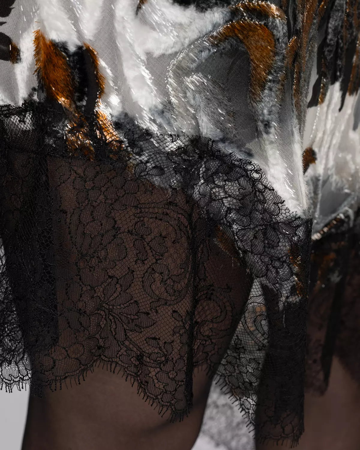 Luxury Silk Velvet Asymmetric Dress 7