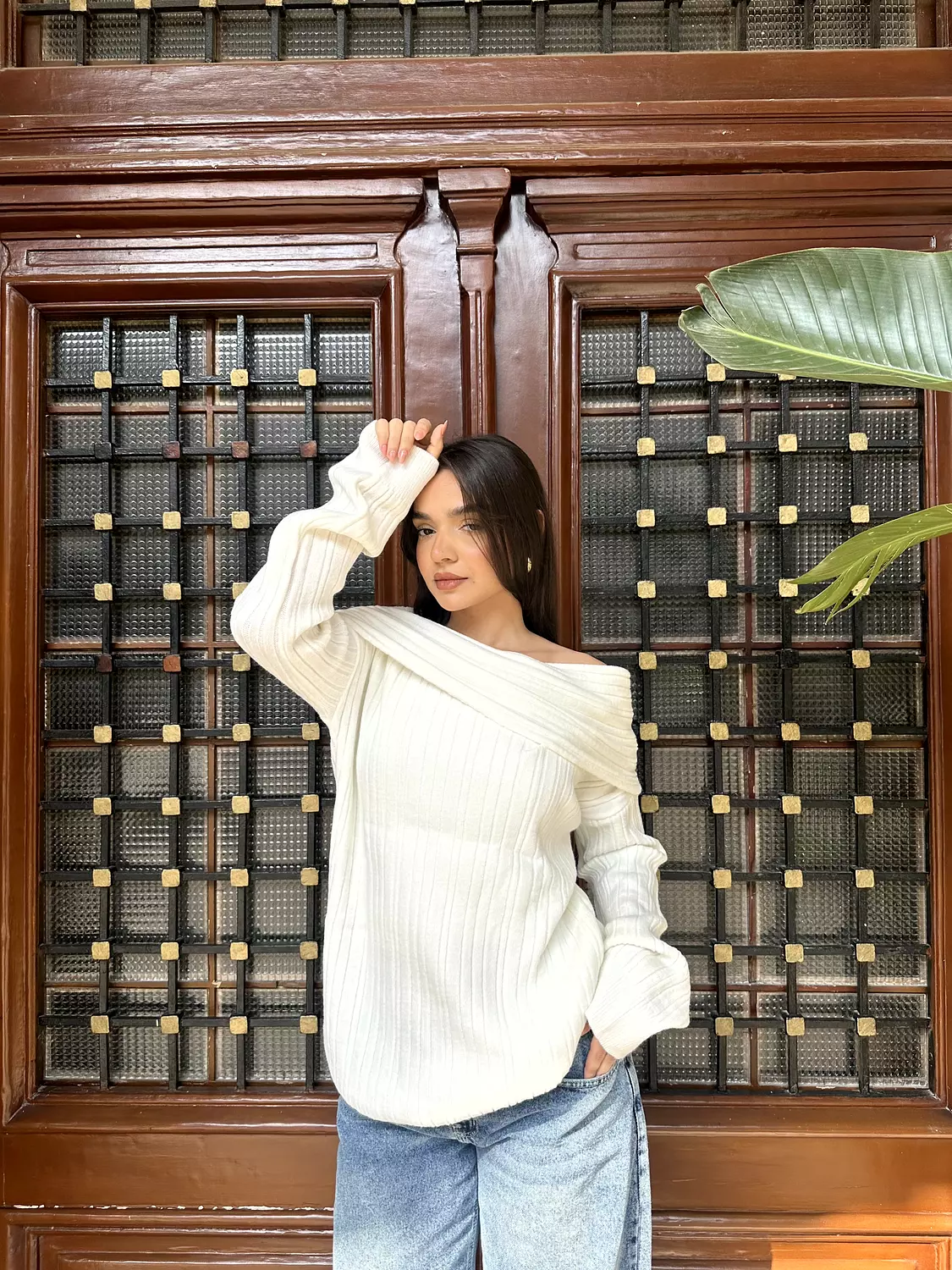 Off Shoulder Pullover 17